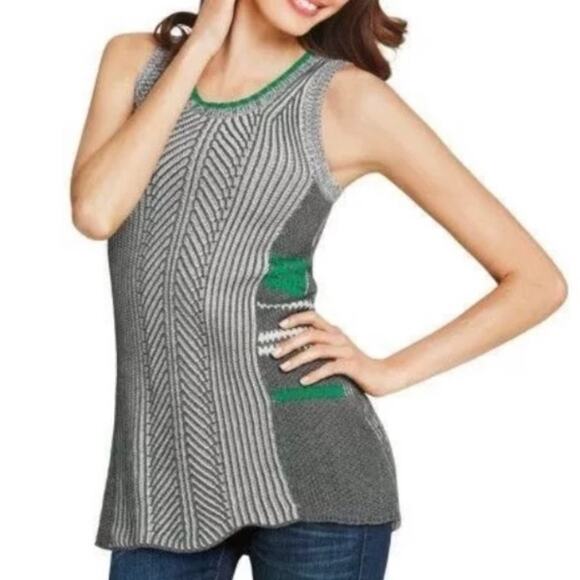 Cabi Trident Striped Knit Sweater Vest Womens XS #885 Tank Top - Picture 6 of 9